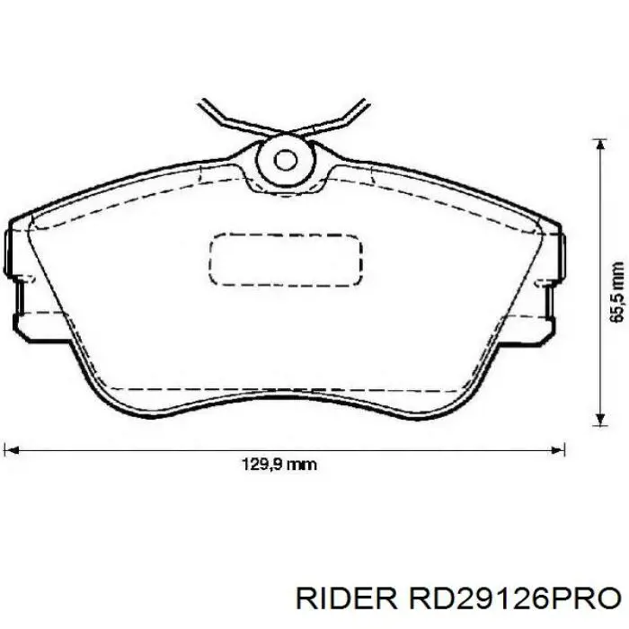 RD 29126PRO Rider pastillas de freno delanteras