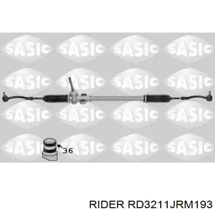 RD.3211JRM193 Rider cremallera de dirección