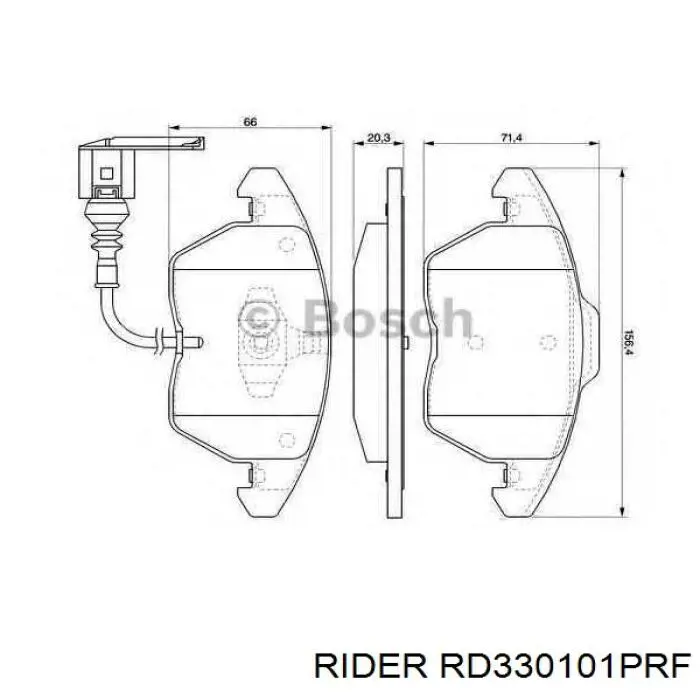 Pastillas freno delanteras Rider RD330101PRF precio, desde 28,94 EUR