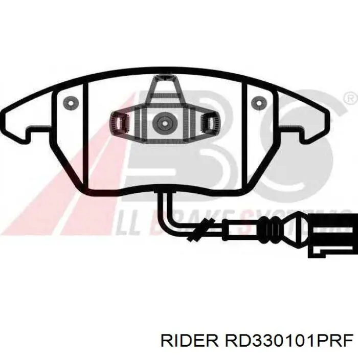 RD.330101PRF Rider pastillas de freno delanteras