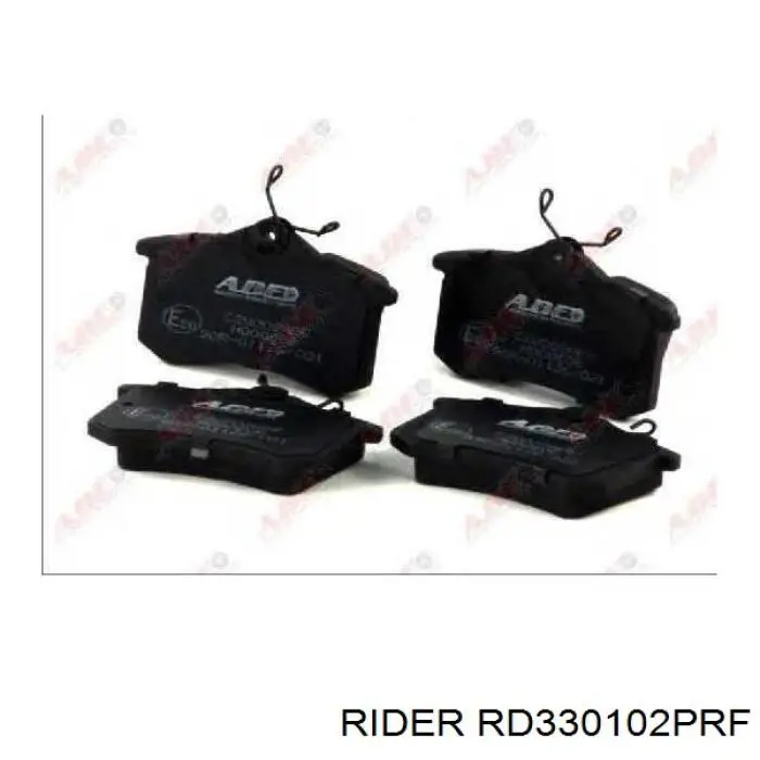 RD.330102PRF Rider pastillas de freno traseras