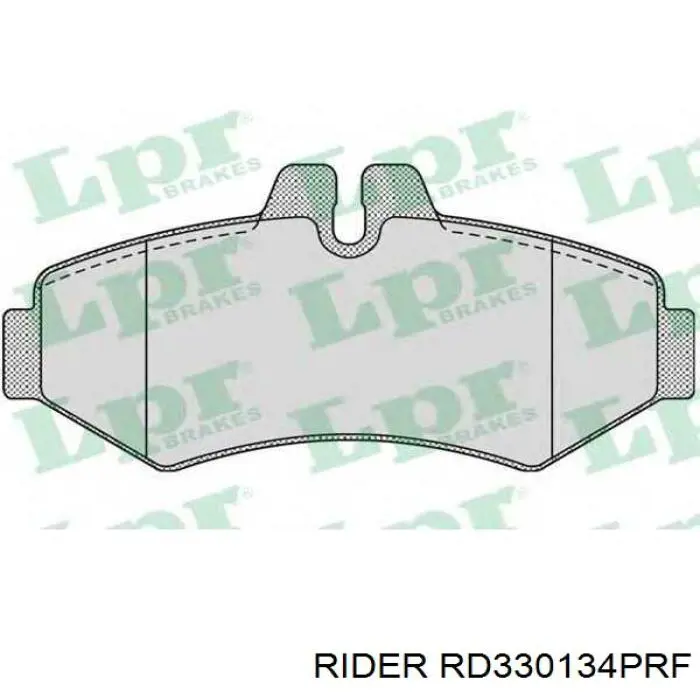 RD.330134PRF Rider pastillas de freno traseras