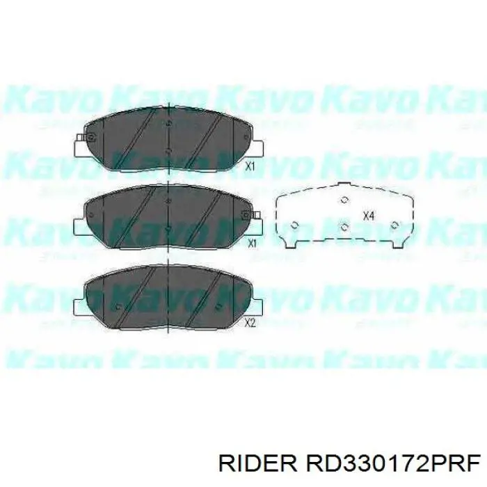 Comprar RD330172PRF Rider Pastillas delanteras de freno