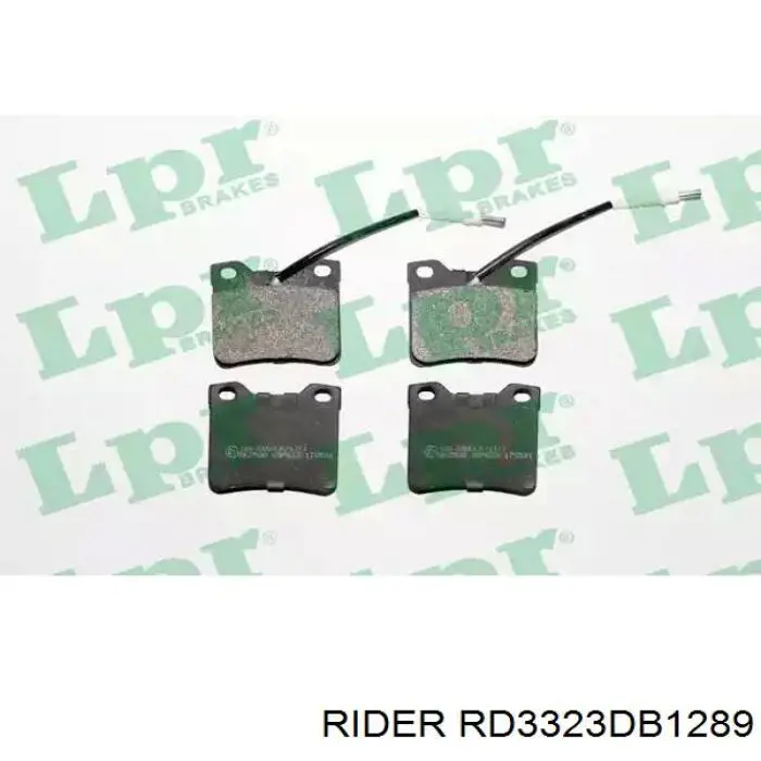 RD3323DB1289 Rider pastillas de freno traseras