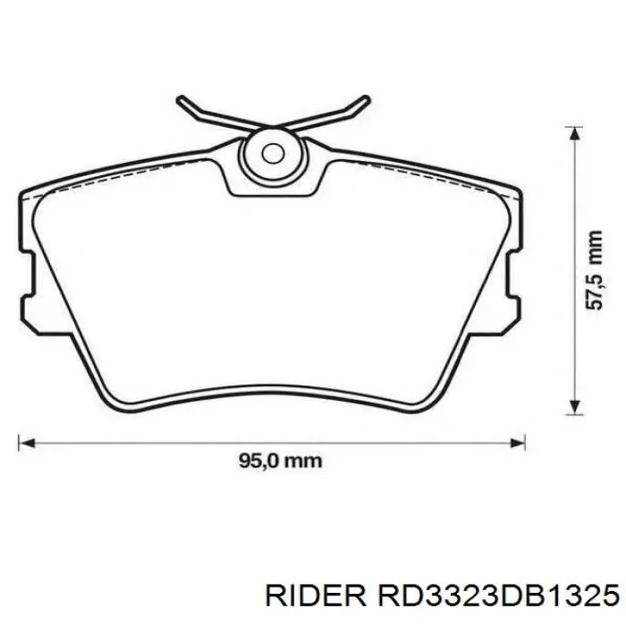 Comprar RD3323DB1325 Rider Pastillas de freno traseras