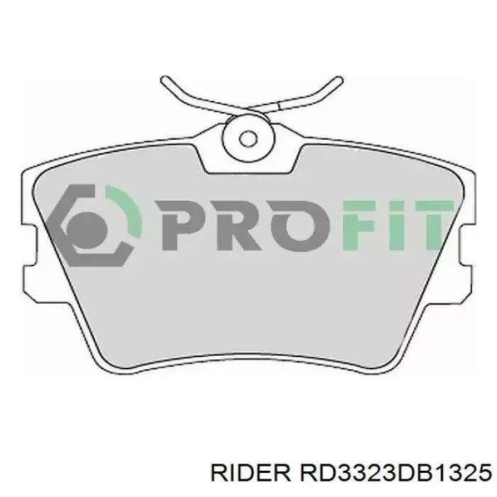 RD3323DB1325 Rider Pastillas freno traseras