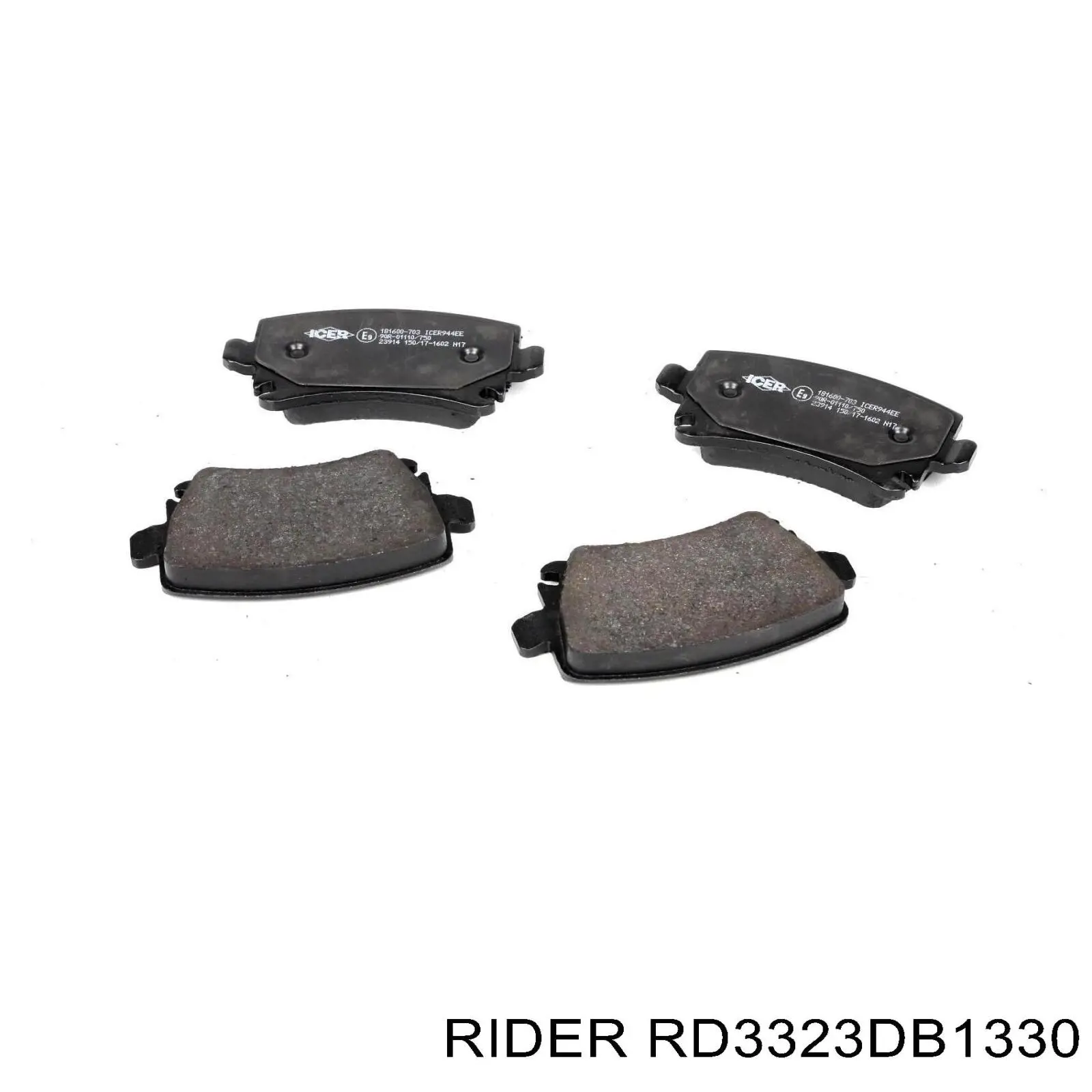 Pastillas de freno traseras RD3323DB1330 Rider