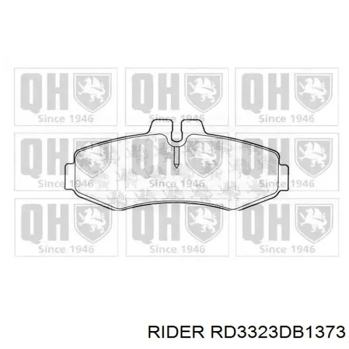 RD3323DB1373 Rider pastillas de freno delanteras