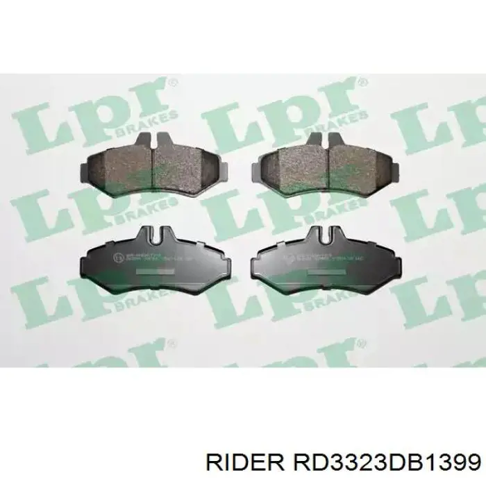 RD3323DB1399 Rider pastillas de freno traseras