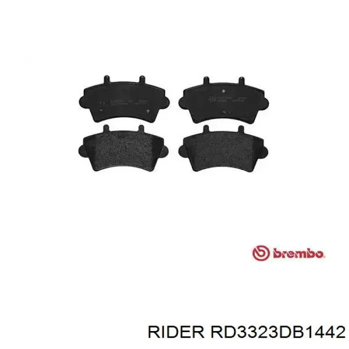 RD3323DB1442 Rider pastillas de freno delanteras