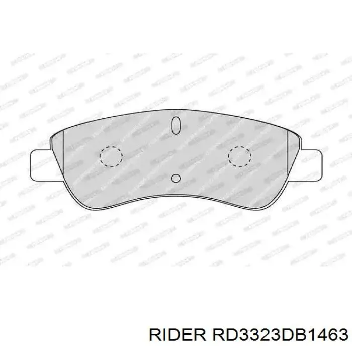 RD3323DB1463 Rider pastillas de freno delanteras