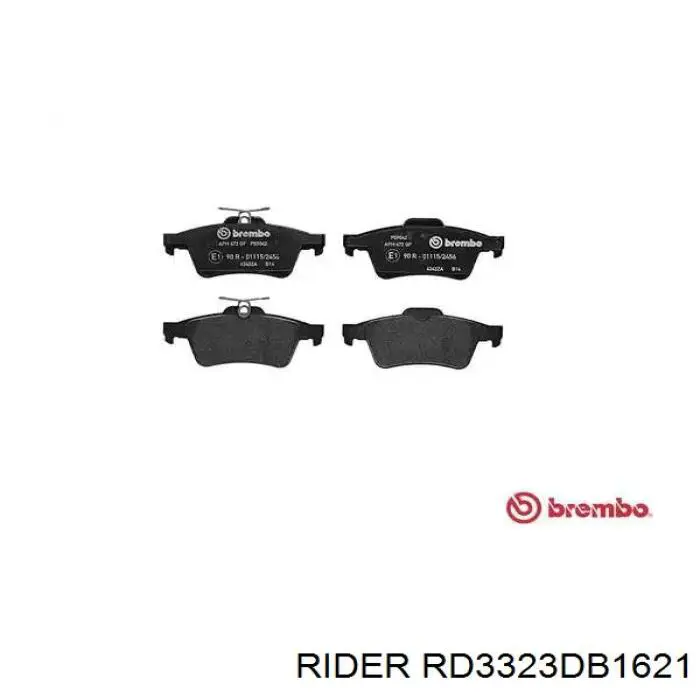 RD3323DB1621 Rider pastillas de freno traseras