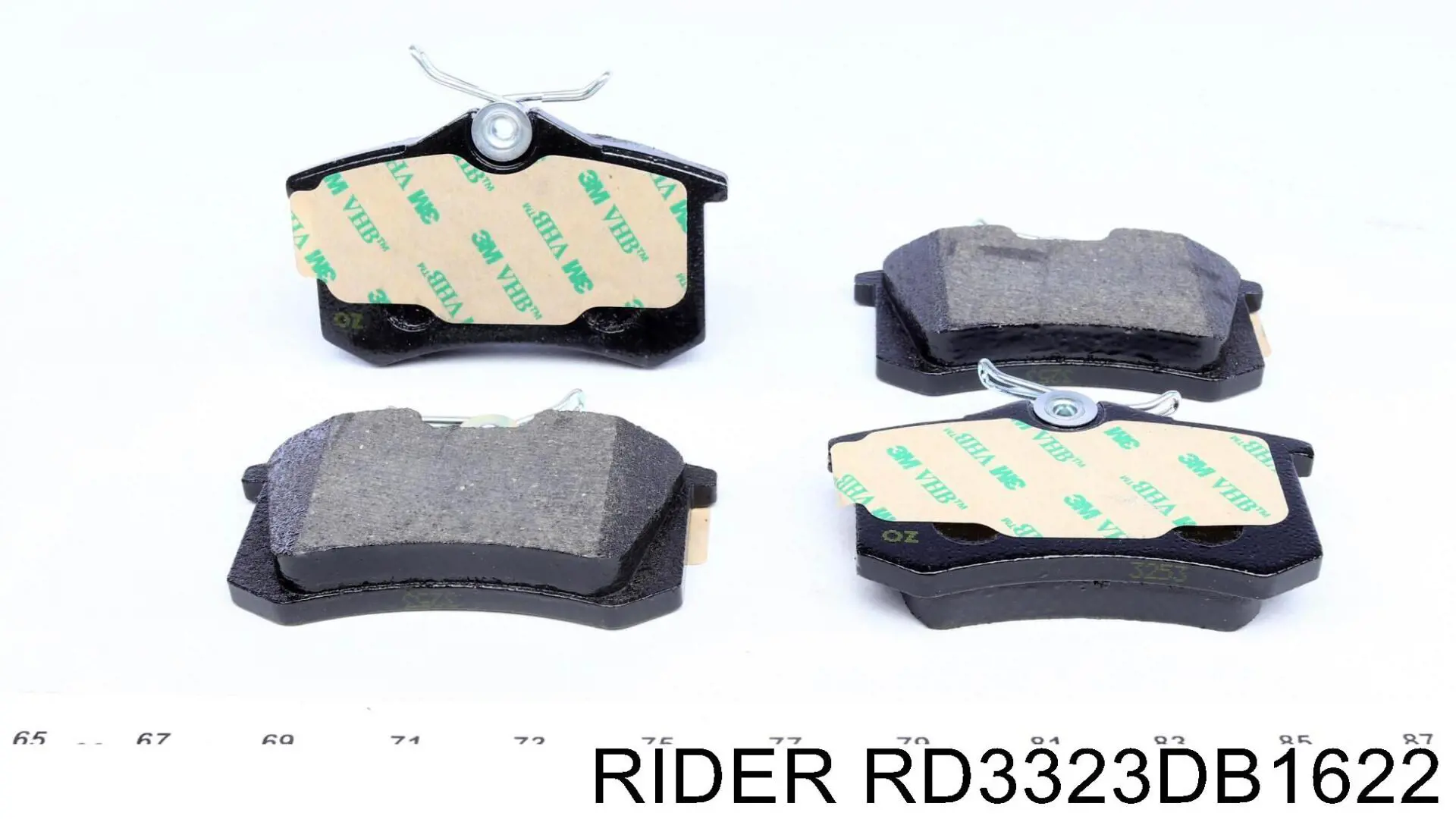 RD3323DB1622 Rider Pastillas freno traseras