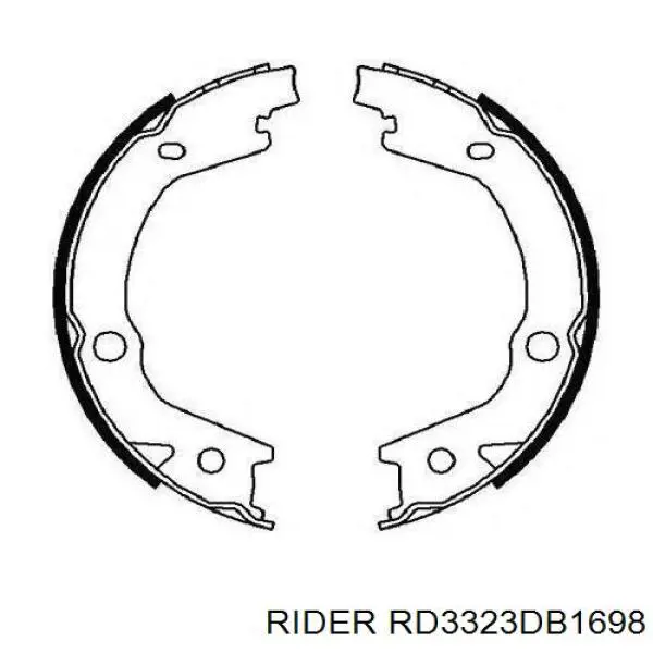 RD3323DB1698 Rider Pastillas delanteras