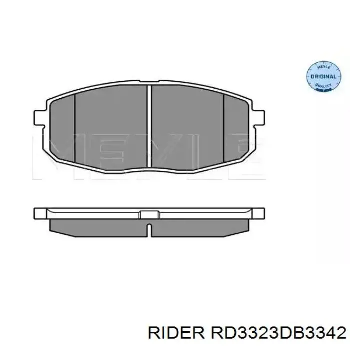 RD3323DB3342 Rider pastillas de freno delanteras