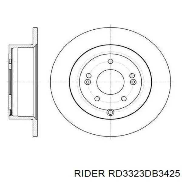 Pastillas de freno RD3323DB3425 Rider