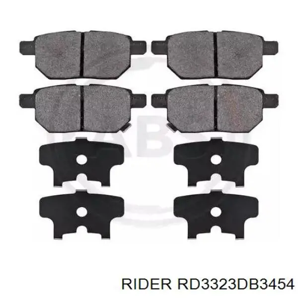 RD.3323.DB3454 Rider pastillas de freno traseras