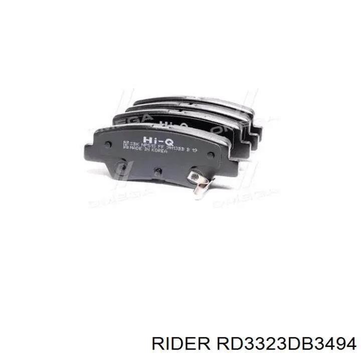 Pastillas de freno traseras RD3323DB3494 Rider