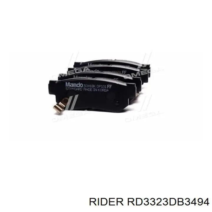 RD3323DB3494 Rider Pastillas freno traseras