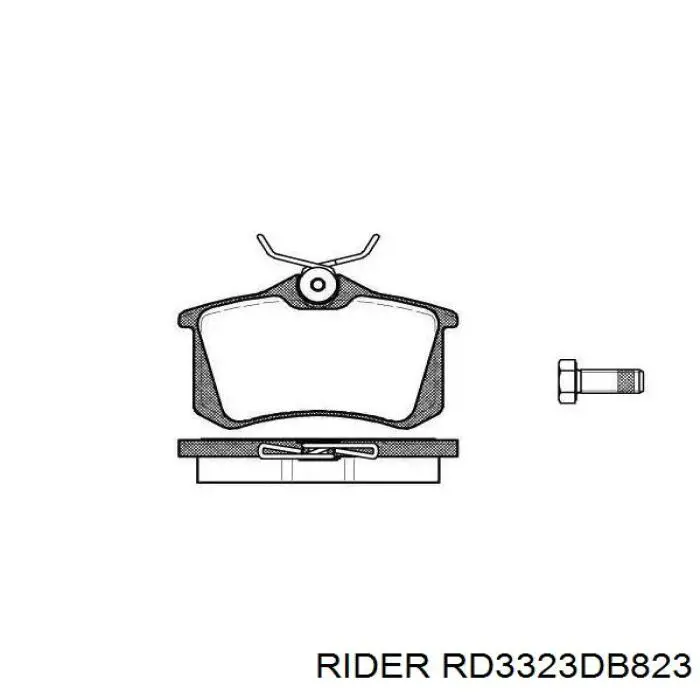 Pastillas traseras de freno Rider RD3323DB823 precio, desde 15,27 EUR