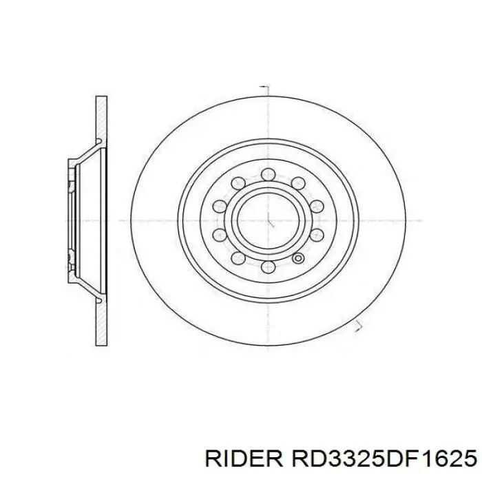 RD3325DF1625 Rider Discos