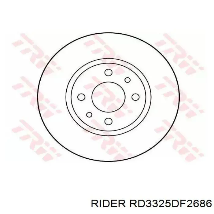 RD3325DF2686 Rider freno de disco delantero