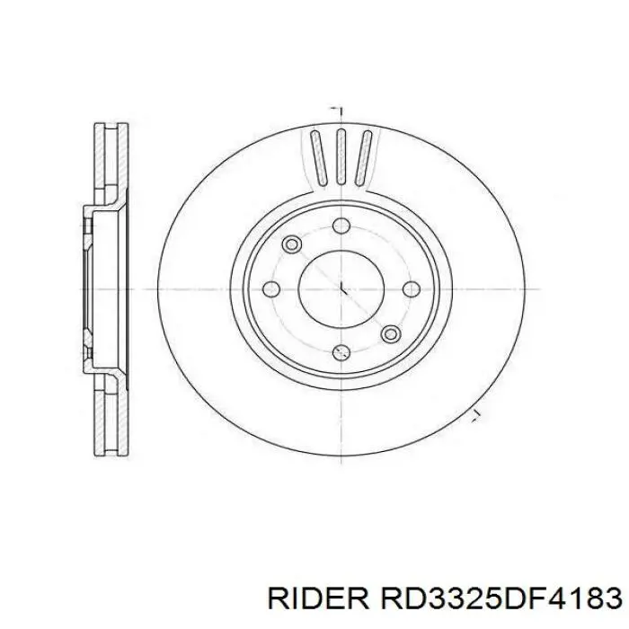 RD3325DF4183 Rider Discos