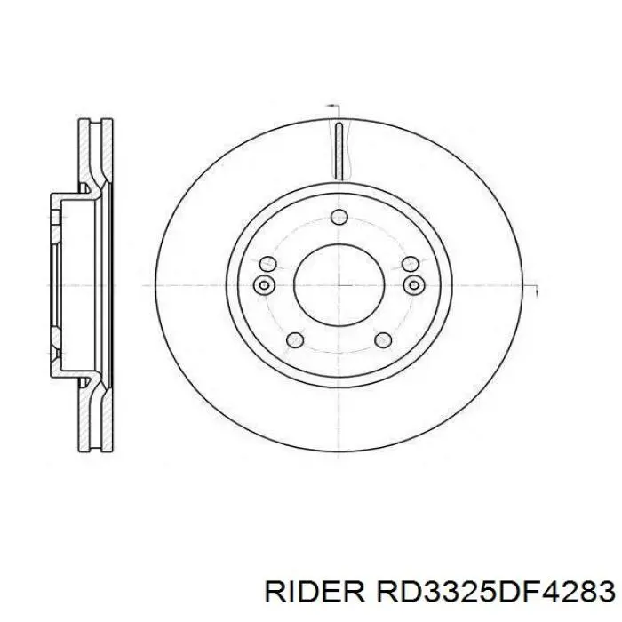 Frenos delanteros Rider RD3325DF4283 precio, desde 44,04 EUR