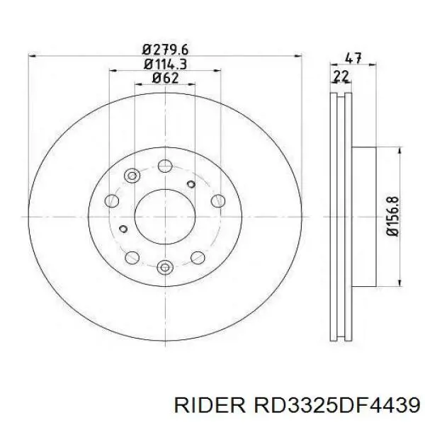 RD3325DF4439 Rider Discos