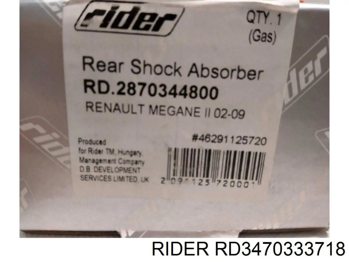 RD3470333718 Rider amortiguador delantero
