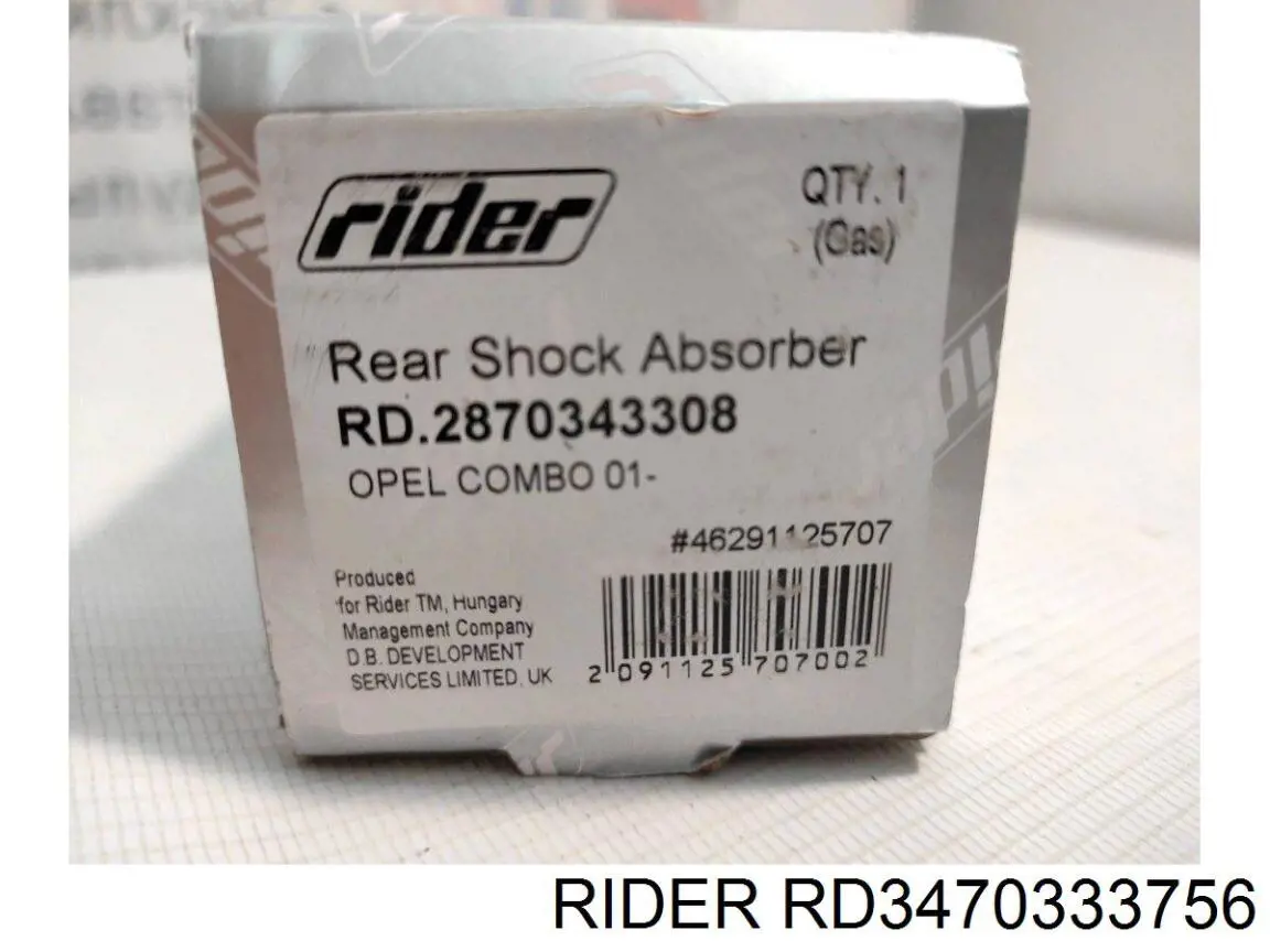 RD3470333756 Rider amortiguador delantero izquierdo