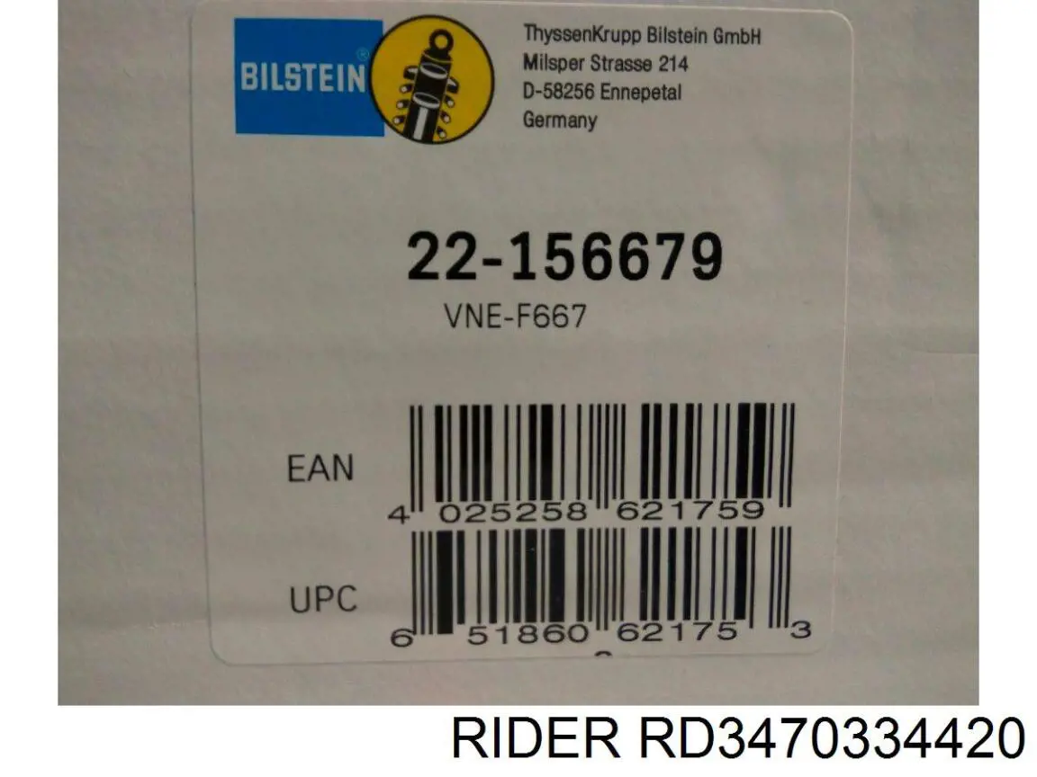Amortiguadores Rider RD3470334420 precio, desde 55,96 EUR