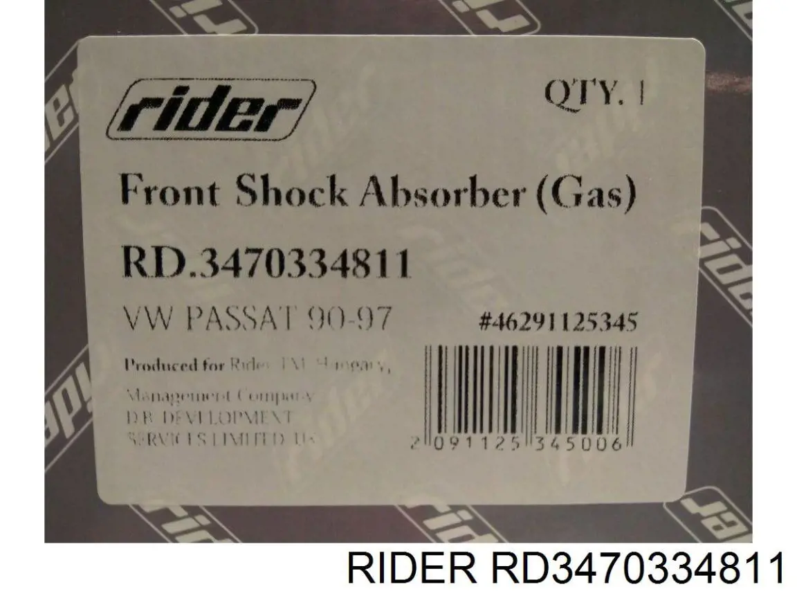 RD.3470334811 Rider amortiguador delantero