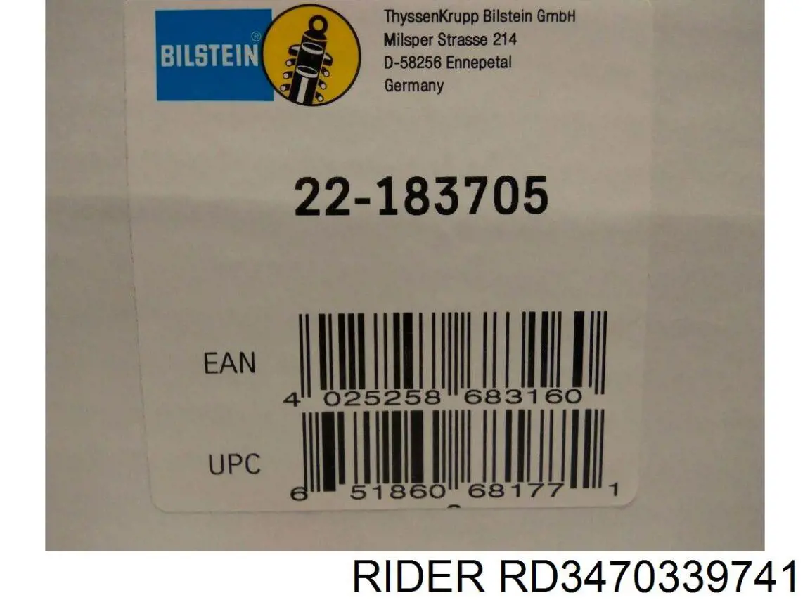 Amortiguador RD3470339741 Rider