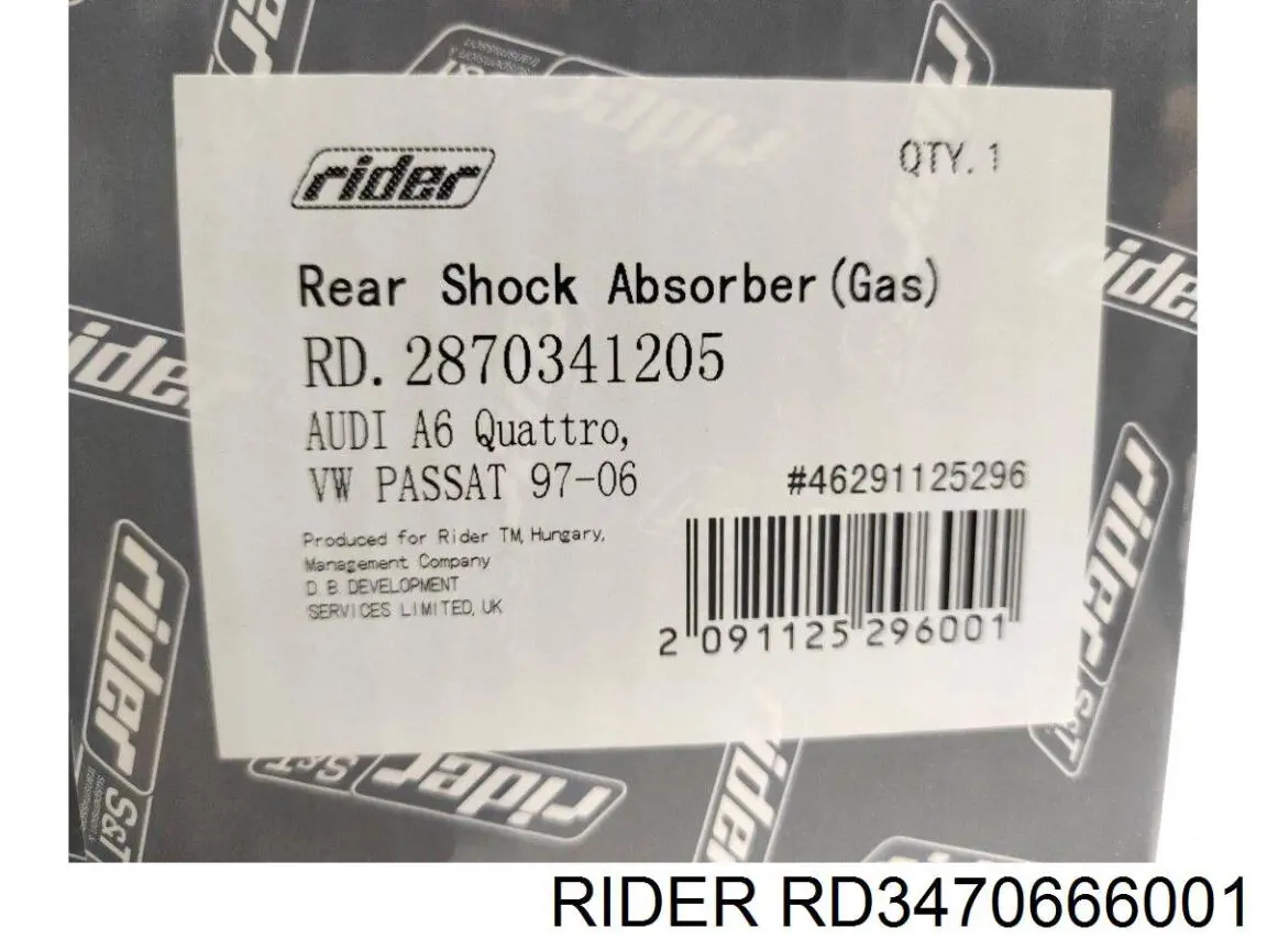 Amortiguadores Rider RD3470666001 precio, desde 44,61 EUR