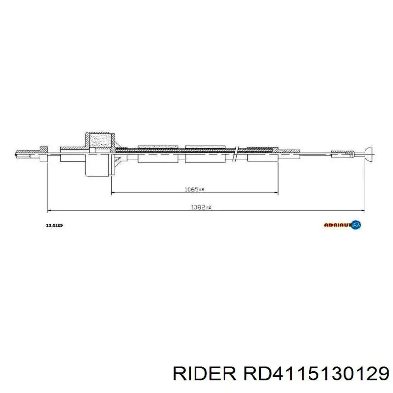 RD4115130129 Rider cable de embrague