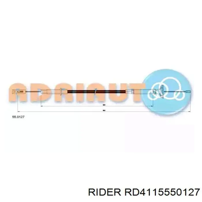 Cable de embrague RD4115550127 Rider