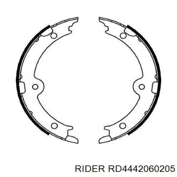 RD.4442060205 Rider cable de freno de mano trasero derecho