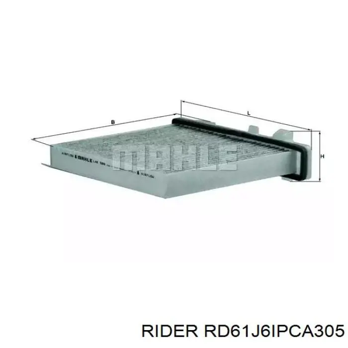 Filtro de cabina Rider RD61J6IPCA305 precio, desde 9,93 EUR