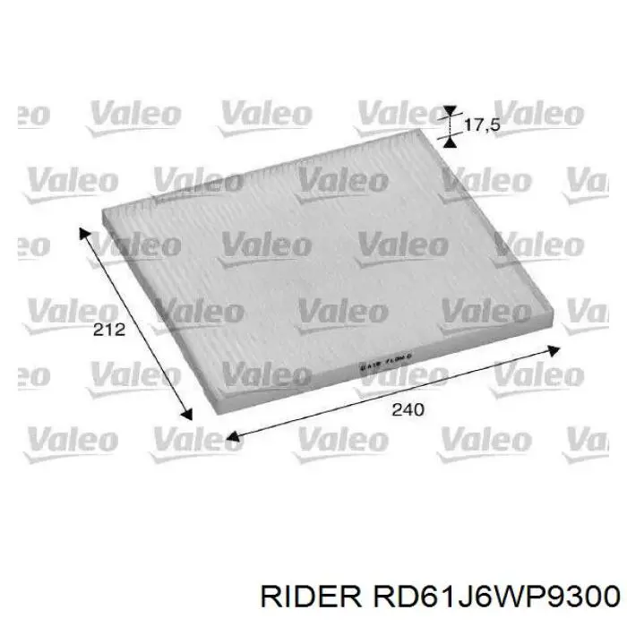 RD.61J6WP9300 Rider filtro de habitáculo