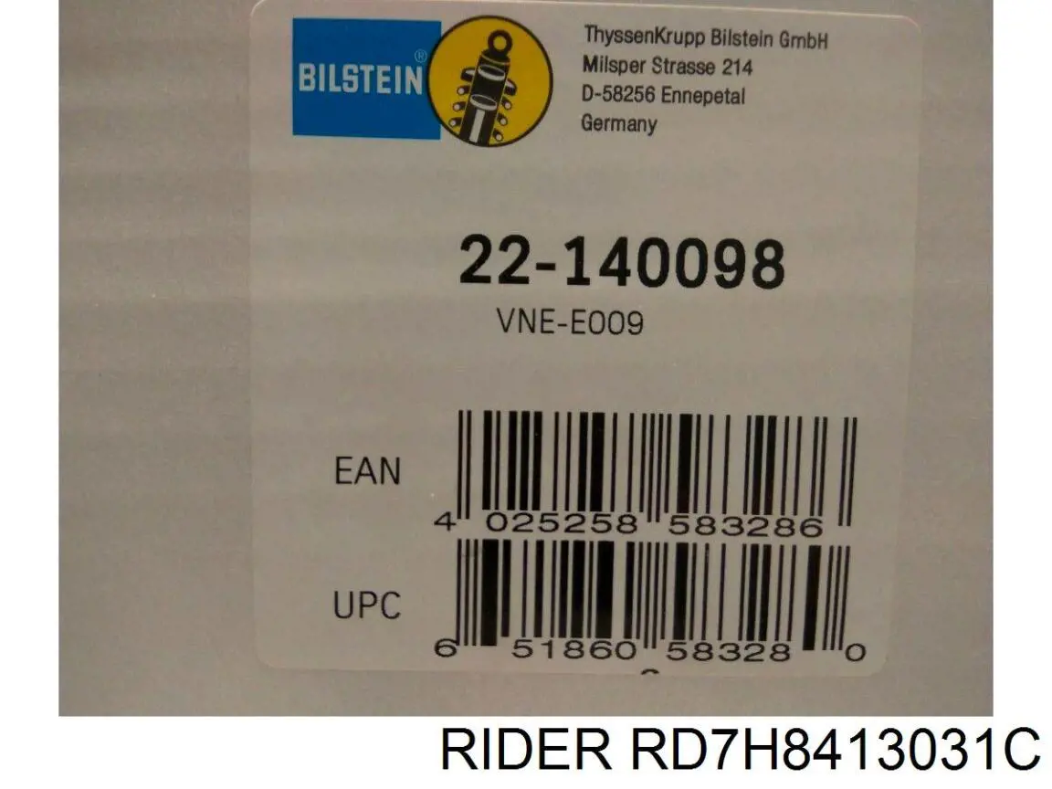 Amortiguadores Rider RD7H8413031C precio, desde 73,87 EUR