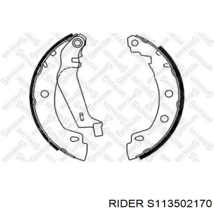 S113502170 Rider zapatas de frenos de tambor traseras