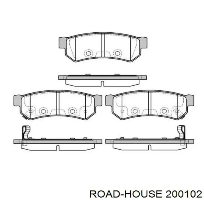 200102 Road House pastillas de freno delanteras