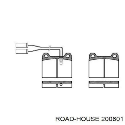 Pastillas freno delanteras Road House 200601 precio, desde 95,41 EUR