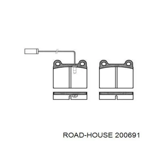 Pastillas freno delanteras Road House 200691 precio, desde 27,62 EUR