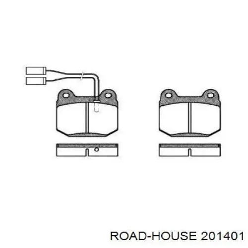 Pastillas freno delanteras Road House 201401 precio, desde 97,19 EUR