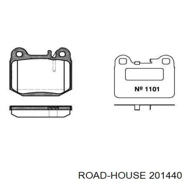 Pastillas traseras de freno Road House 201440 precio, desde 25,41 EUR