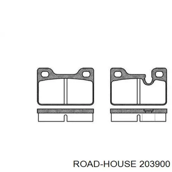 2039.00 Road House pastillas de freno delanteras