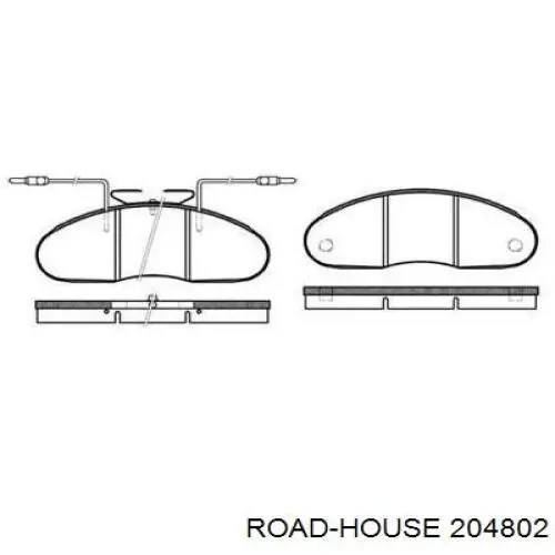 Pastillas freno delanteras Road House 204802 precio, desde 37,16 EUR