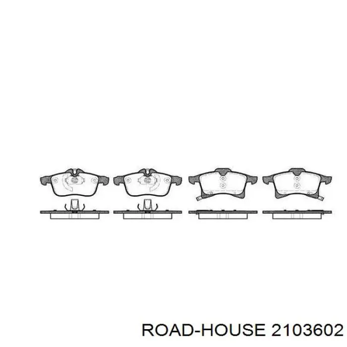 Pastillas freno delanteras Road House 2103602 precio, desde 23,69 EUR
